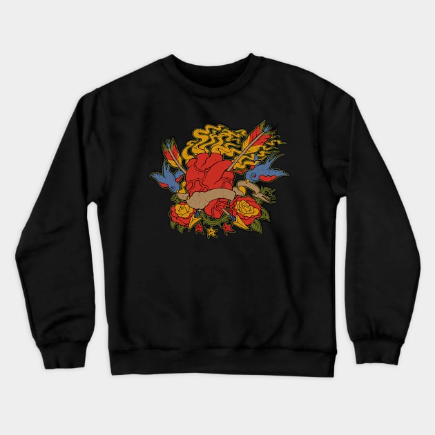 Love Hurts Crewneck Sweatshirt by viSionDesign